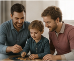 Familie care se joacă împreună